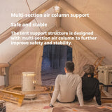 Naturehike Air 6.3 Inflatable Tent Large Space 2-4 Peoples Free Construction Cotton Camping Outdoor Hiking Tent With Air Pump