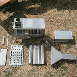Naturehike Camping Woodstove Outdoor Pellet Heater Picnic Stove Built in Oven Foldable Stove Legs Stainless Steel Camp Equipment