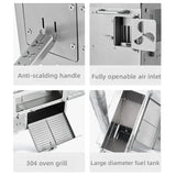 Naturehike Camping Woodstove Outdoor Pellet Heater Picnic Stove Built in Oven Foldable Stove Legs Stainless Steel Camp Equipment