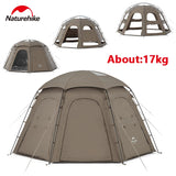 Naturehike Dome Tent Outdoor Camping Portable Tourist Beach Travel Breathable Large Space Quick Open Cabin House Octagonal Tent