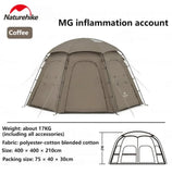 Naturehike Dome Tent Outdoor Camping Portable Tourist Beach Travel Breathable Large Space Quick Open Cabin House Octagonal Tent