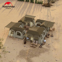 Naturehike Village Suite Tent One Touch Quick Opening Automatic Cabin Tent 3 Room 2 Hall Large Outdoor Camping House Family Trip