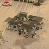 Naturehike Village Suite Tent One Touch Quick Opening Automatic Cabin Tent 3 Room 2 Hall Large Outdoor Camping House Family Trip