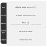 AOOKMIYA Naturehike Winter Multifunction Fire Wood Stove Outdoor Camping Lightweight Portable Firewood Heater Stove Cookware Wood Furnace