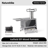 AOOKMIYA Naturehike Winter Multifunction Fire Wood Stove Outdoor Camping Lightweight Portable Firewood Heater Stove Cookware Wood Furnace