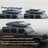 AOOKMIYA Naturnest Rooftop Tent Hard Shell 2024 Upgraded Model, Nature Nest Roof Top Tent Camping with Top Roof Rack, Aluminum Hardshell