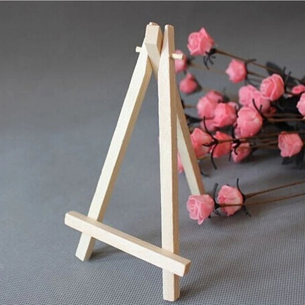 Mini Wooden Picture Frame Tripod Display Easels Stand for Phone Photo Frame  Painting Art