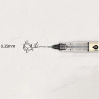 New Big Capacity Waterproof Ink Art Markers Brush Pen Sketch Drawing comics Pigment Line Pens Office School Stationery Supplies