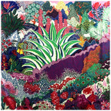 New Fashion Ladies Forest Flowerr Printing Twill silk 130CM kerchief Shawl Versatile Cold-Resistant Warm Scarf Festival Gift