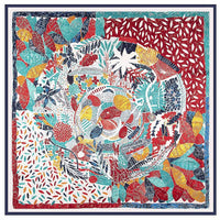 New Fashion Ladies Forest Flowerr Printing Twill silk 130CM kerchief Shawl Versatile Cold-Resistant Warm Scarf Festival Gift