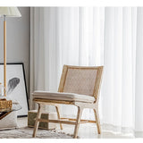 Nordic simple white bubble curtain yarn living room shading balcony thickened white tulle Translucent curtain custom tulle