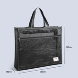 Nylon Mesh Zipper Pouch, Saco de arquivo portátil, A3 Document Storage Bag, Grande A3 Art Bag, Saco Tutorial do Estudante para a Escola