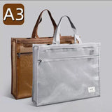 Nylon Mesh Zipper Pouch, Saco de arquivo portátil, A3 Document Storage Bag, Grande A3 Art Bag, Saco Tutorial do Estudante para a Escola