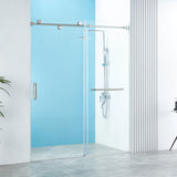 O01-Frameless Sliding Glass Shower Doors 60" Width x 76"Height with 5/16"(8mm) Clear Tempered Glass Bathroom American Design
