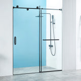 O01-Frameless Sliding Glass Shower Doors 60" Width x 76"Height with 5/16"(8mm) Clear Tempered Glass Bathroom American Design