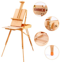 AOOKMIYA Oil Paint Box Gentleman Oil Paint Easel Portable Painting Box Adult Chevalet En Bois Lifting Solid Wood Caballete De Pintura