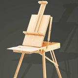 AOOKMIYA Oil Paint Box Gentleman Oil Paint Easel Portable Painting Box Adult Chevalet En Bois Lifting Solid Wood Caballete De Pintura