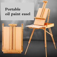 AOOKMIYA Oil Paint Box Gentleman Oil Paint Easel Portable Painting Box Adult Chevalet En Bois Lifting Solid Wood Caballete De Pintura