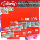 Original Holbein Transparent Watercolor Paint Set 12/18/24/30/48 color HWC Series Artist's Art Tools School Supplies