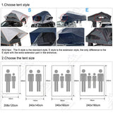 Outdoor 1-3 Person Polycotton Waterproof 4x4 Off-road Travelling Foldable Car Truck Camping Soft Shell Roof Top Tent