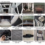 Outdoor 1-3 Person Polycotton Waterproof 4x4 Off-road Travelling Foldable Car Truck Camping Soft Shell Roof Top Tent