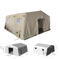 AOOKMIYA Outdoor Camping Inflatable Refugee Air Tent 10 Person Large Waterproof Disaster Relief Event Winter Tent For Travel and Defence