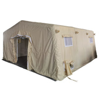 AOOKMIYA Outdoor Camping Inflatable Refugee Air Tent 10 Person Large Waterproof Disaster Relief Event Winter Tent For Travel and Defence