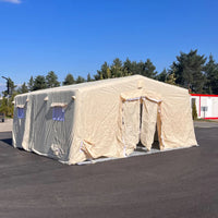 AOOKMIYA Outdoor Camping Inflatable Refugee Air Tent 10 Person Large Waterproof Disaster Relief Event Winter Tent For Travel and Defence