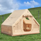 Outdoor Camping Inflatable Tent Thickened Rainproof Portable Camping Self-Driving Free Room Folding Tent One Bedroom