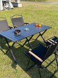 Outdoor Folding Long Table Egg Roll Table Picnic Portable Camping Table And Chair Complete Set Folding Outdoor Outdoor Furniture