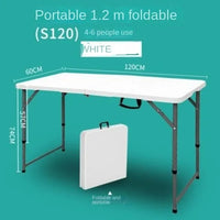 Outdoor Folding Rectangular Stables Night Market Family Dinner Picnic Retractable Tables and Chairs Modern, Simple and Portable