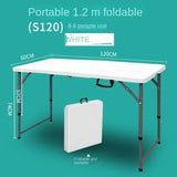 Outdoor Folding Rectangular Stables Night Market Family Dinner Picnic Retractable Tables and Chairs Modern, Simple and Portable