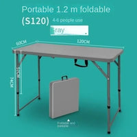 Outdoor Folding Rectangular Stables Night Market Family Dinner Picnic Retractable Tables and Chairs Modern, Simple and Portable