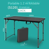 Outdoor Folding Rectangular Stables Night Market Family Dinner Picnic Retractable Tables and Chairs Modern, Simple and Portable