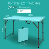 Outdoor Folding Rectangular Stables Night Market Family Dinner Picnic Retractable Tables and Chairs Modern, Simple and Portable