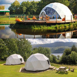 Outdoor Luxury Glamping Geodome Tents Pvc Domes Price Prefab House Resort Hotel Home Camping Geodesic Round Dome Tent for Sale