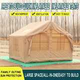 Outdoor Outdoor Camping Style Inflatable Tent Overnight Rainproof Thickeneded Camping Style Outdoor Cabin Roof 8 Square Meters