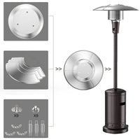 Outdoor Patio Heater Reflector Shield Sturdy Propane Heat Reflector Shield Top For Outdoor Heaters Windshield Propane Patio
