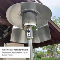 Outdoor Patio Heater Reflector Shield Sturdy Propane Heat Reflector Shield Top For Outdoor Heaters Windshield Propane Patio