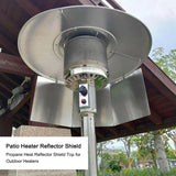Outdoor Patio Heater Reflector Shield Sturdy Propane Heat Reflector Shield Top For Outdoor Heaters Windshield Propane Patio