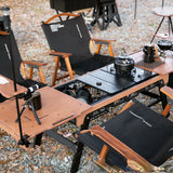 Outdoor folding IGT table portable camping tactical  multi-functional combination module unit table camping kitchen