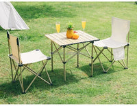 Outdoor folding tables and chairs portable table aluminum alloy egg roll table picnic camping barbecue equipment supplies set
