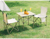 Outdoor folding tables and chairs portable table aluminum alloy egg roll table picnic camping barbecue equipment supplies set