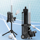 AOOKMIYA PB-Mini Badminton Serve Machine Portable Single Trainer Self-Training Ball Feeder Lightweight Small Size