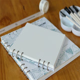 POTENTATE-Sketchbook aquarela para estudantes, portátil Folding Hand Ledger, bolso quadrado pintura livro, suprimentos de arte, algodão, 300g