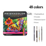 PRISMACOLOR 24/36/48/72/132/150 Colors Professional Oily Colored Pencils Lapis de cor Artists Drawing Supplies Colored Pencils
