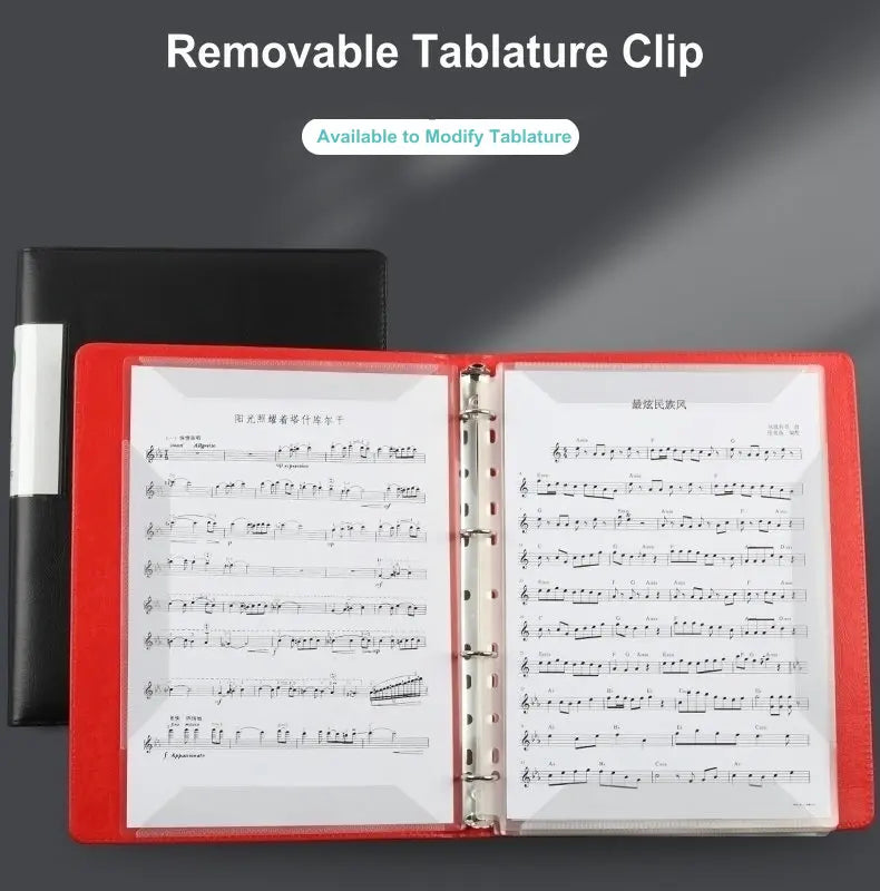 Portable Music Score Binder SHEET MUSIC FOLDER 4 Pages Expand Piano ...