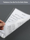 PU Leather Binder A4 Music Score Folder Transparent Piano Music Partition Folder A4 Music Sheet Music Folder With Spacers