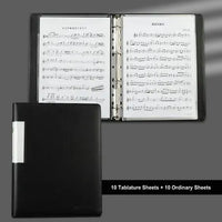 PU Leather Binder A4 Music Score Folder Transparent Piano Music Partition Folder A4 Music Sheet Music Folder With Spacers