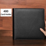 PU Titular do cartão de couro com grande capacidade, livro de cartões, fichário estoque, bilhete, moda, 360, 1000